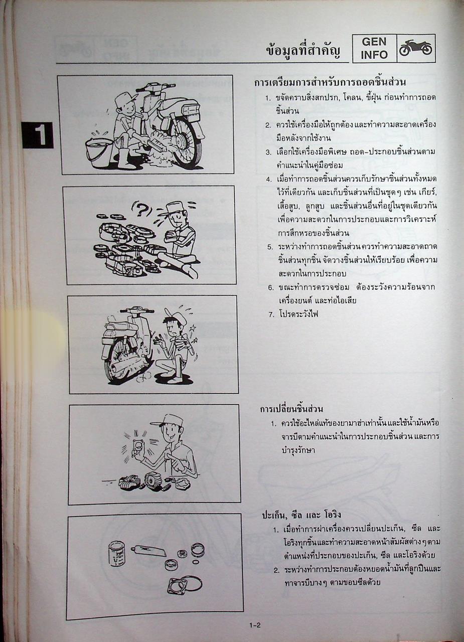 คู่มือซ่อม YAMAHA Rainbow 4YS1 - 4YS2