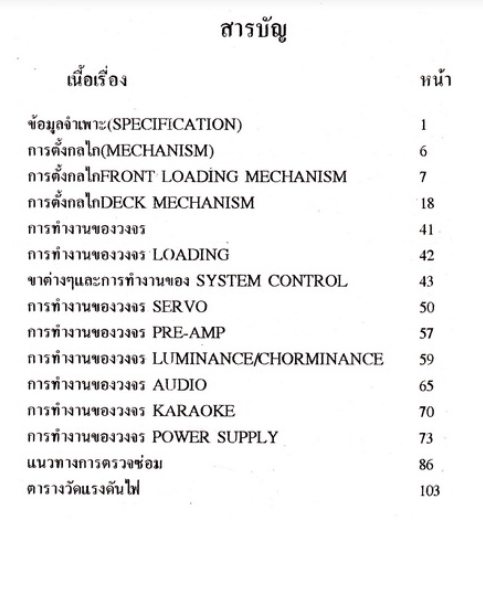 คู่มือการทำงานและตรวจซ่อม วีดีโอ Distar
