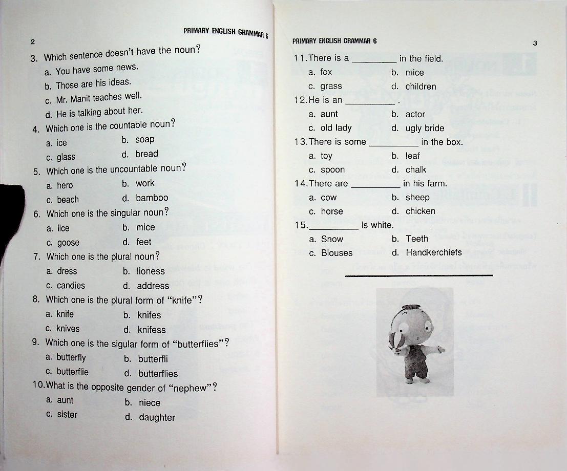 PRIMARY ENGLISH GRAMMAR PRATOM 6