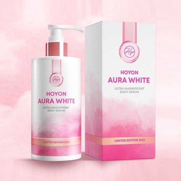 โลชั่นโฮยอน ออร่าไวท์ Aura White Body Serum แพ็คเกจใหม่