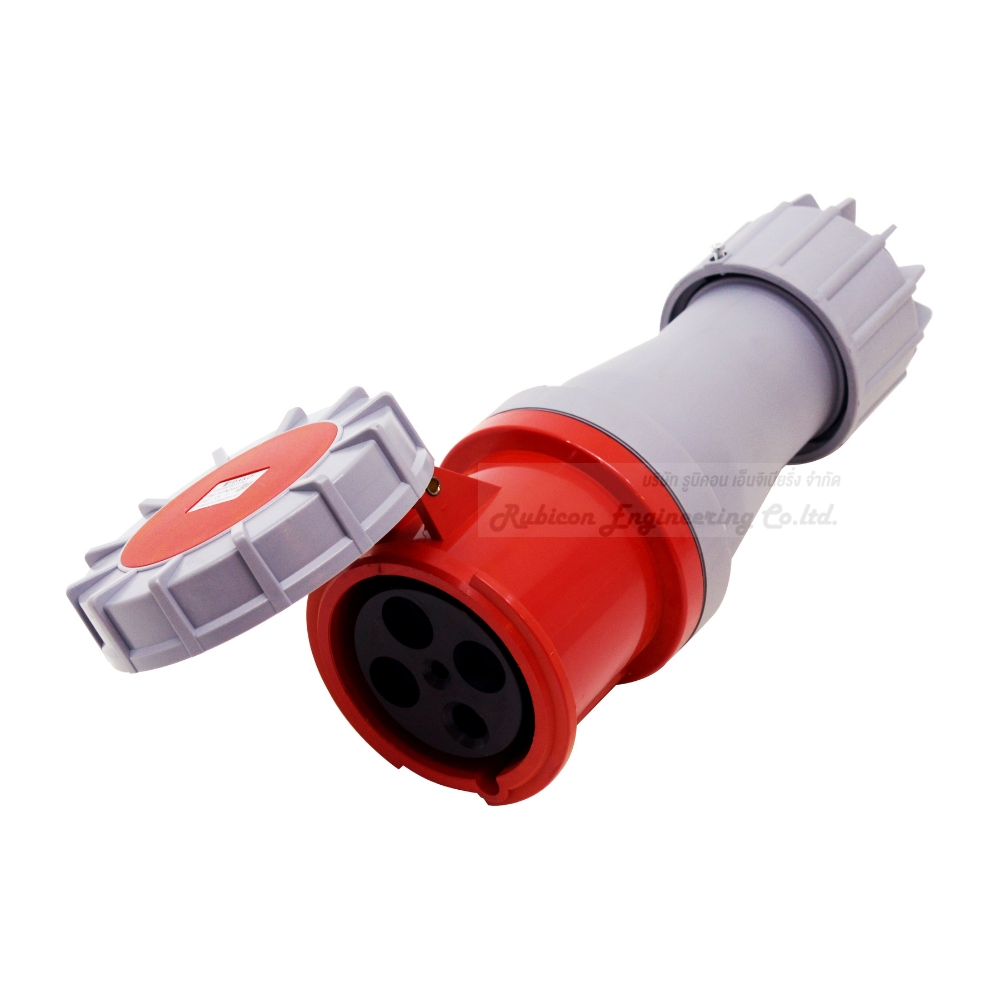 "DAKO PLUG" HTN 2441 ปลั๊กตัวเมียกลางทางกันน้ำ (3P+E) 125A 400V 6H IP67