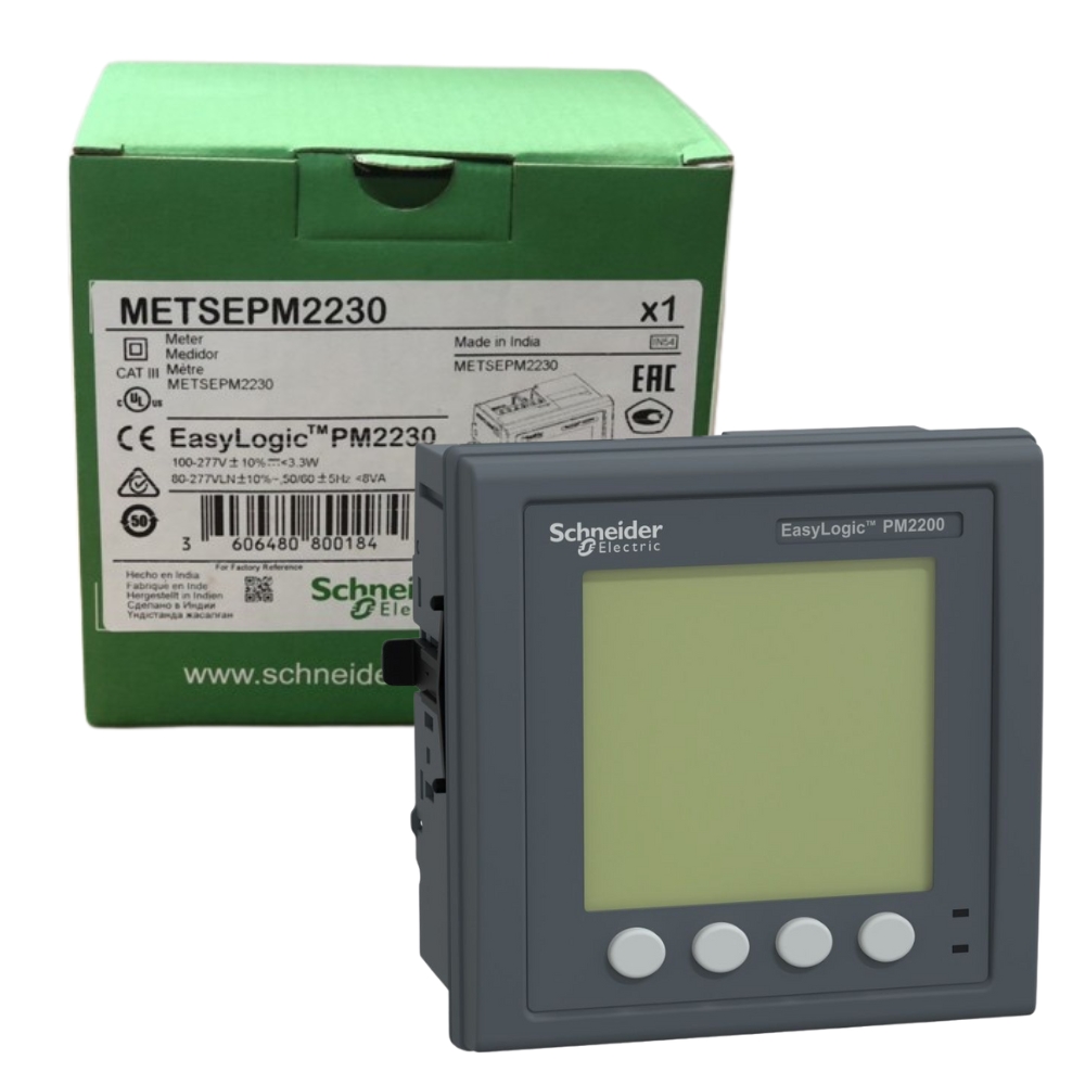 "SCHNEIDER" PM2230 EasyLogic PM2230, Power & Energy meter, up to the 31st harmonic, LCD display, RS485, class 0.5S