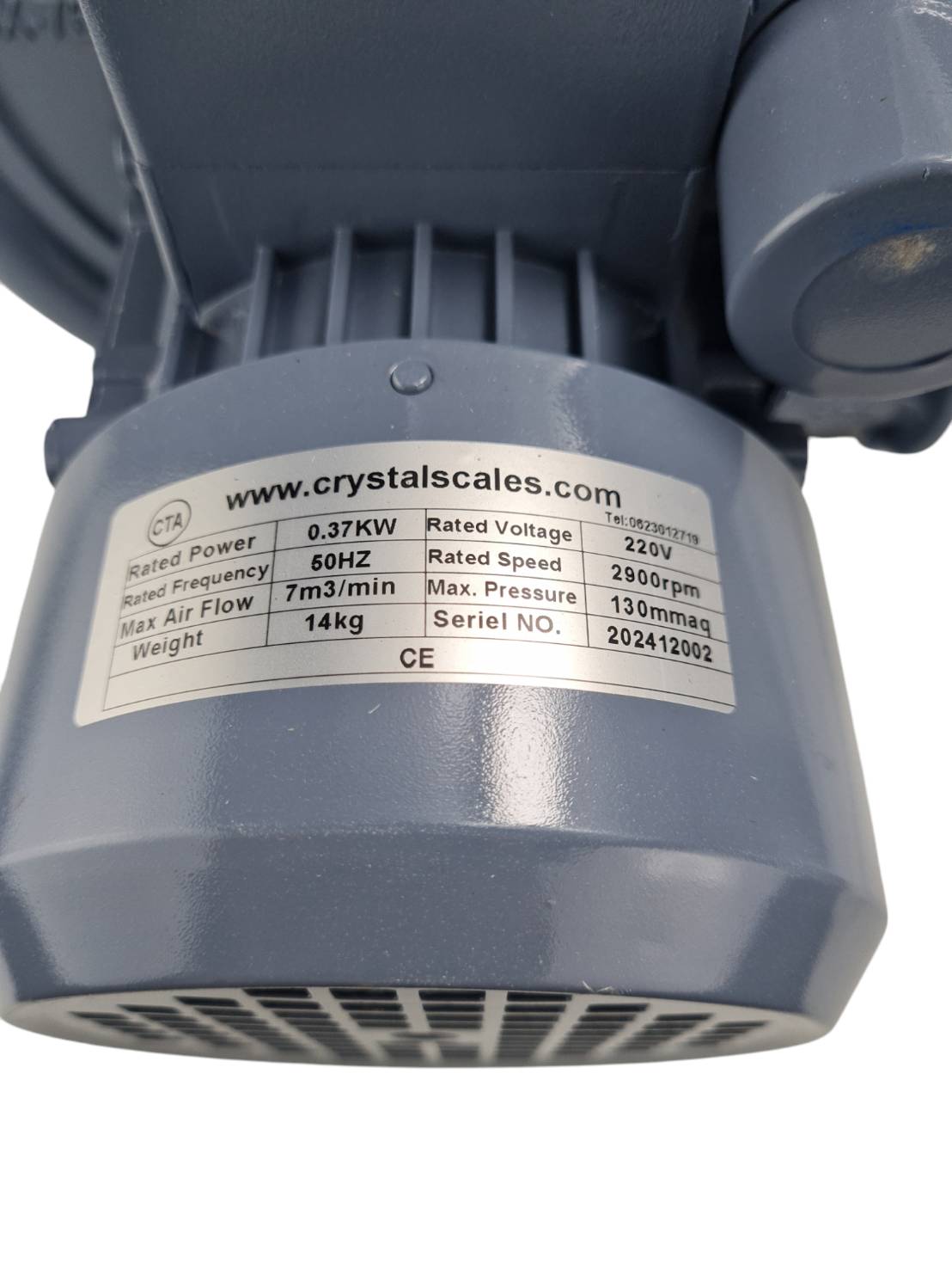 โบเวอร์ดูดและเป่าอากาศ Heat resistant centrifugal ขนาด 0.5 แรงม้า 220 V ทนความร้อน 200องศา