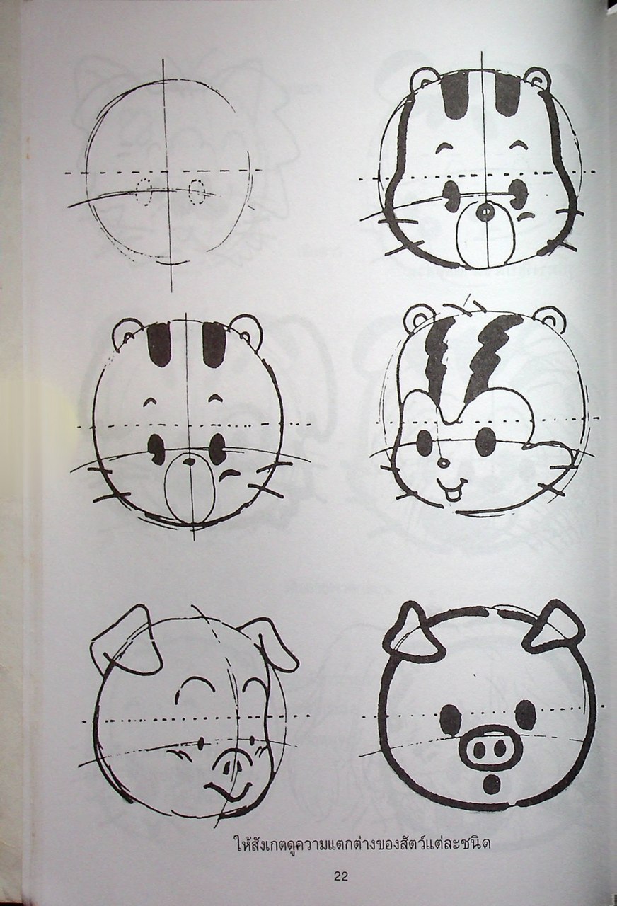 วิธีวาดการ์ตูน ญี่ปุ่น-ไทย-ฝรั่ง