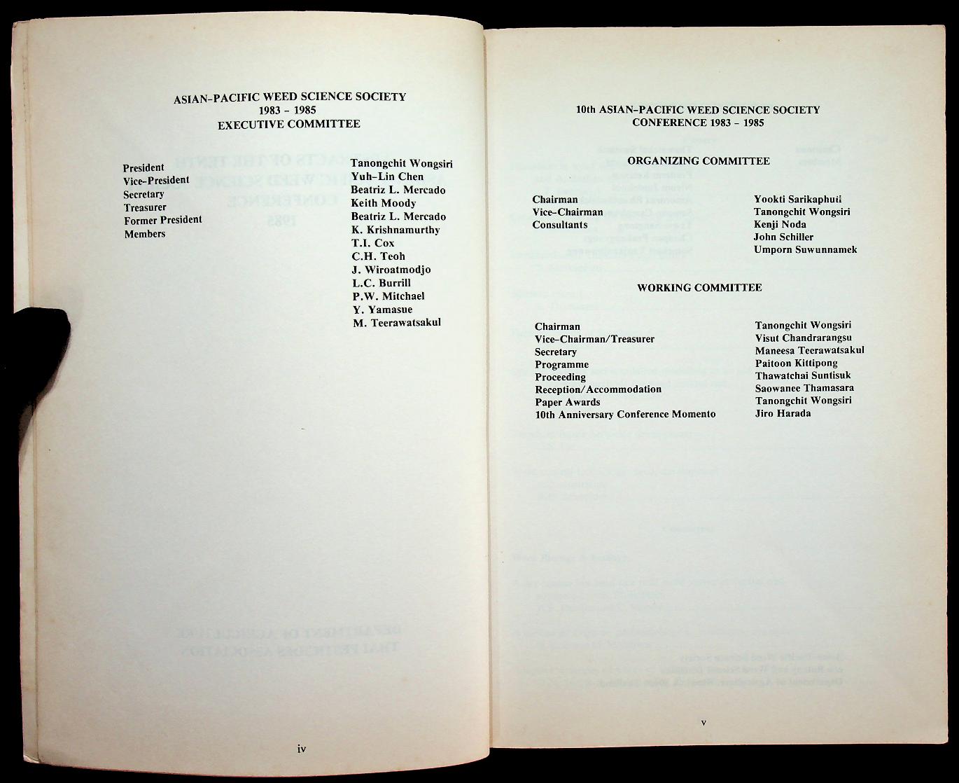 ABSTRACTS : THE TENTH CONFERENCE OF THE ASIAN-PACIFIC WEED SCIENCE SOCIETY 1985