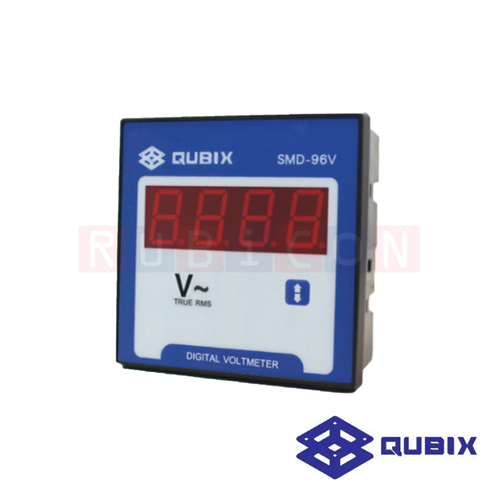 QUBIX SMD-96V พาเนลมิเตอร์แบบดิจิตอล โวลต์มิเตอร์ (DIGITAL PANEL METER SMD SERIES 96X96MM. (DIGITAL VOLTMETER)