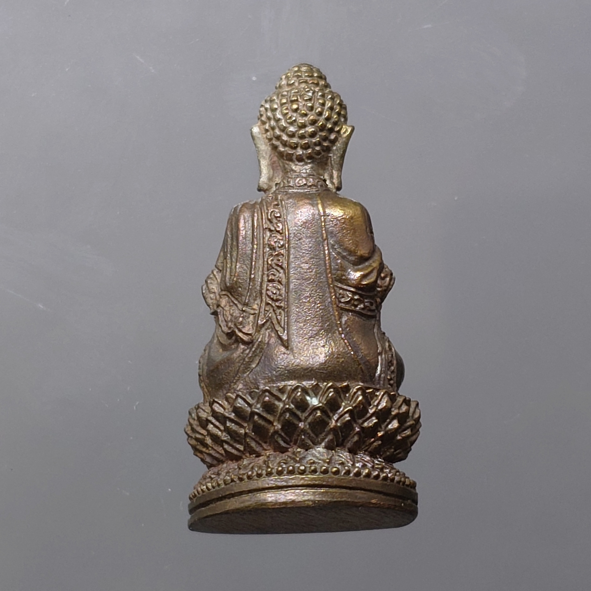 พระกริ่งจีน ต้าเยิ่นถะ เนื้อนวะโลหะ โครงการสร้างอาคารเรียน โรงเรียนกาญจนาภิเษกสมโภช ปี2539 พร้อมกล่องเดิม