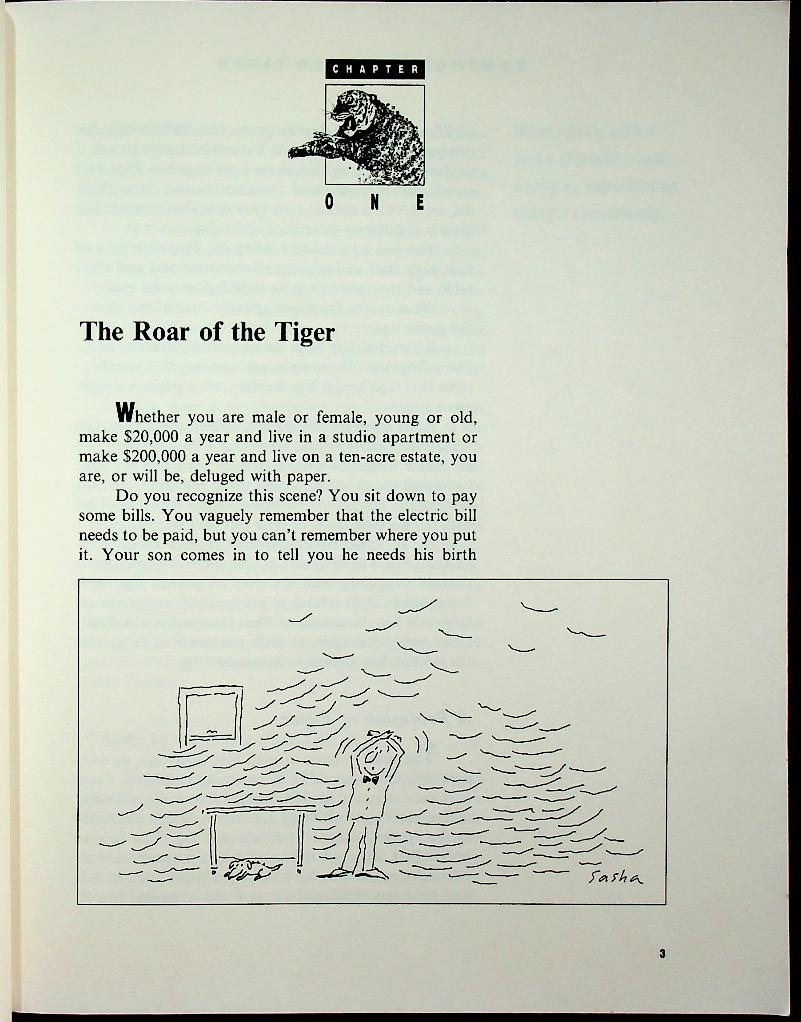 Taming the Paper Tiger : Organizing the Paper in Your Life