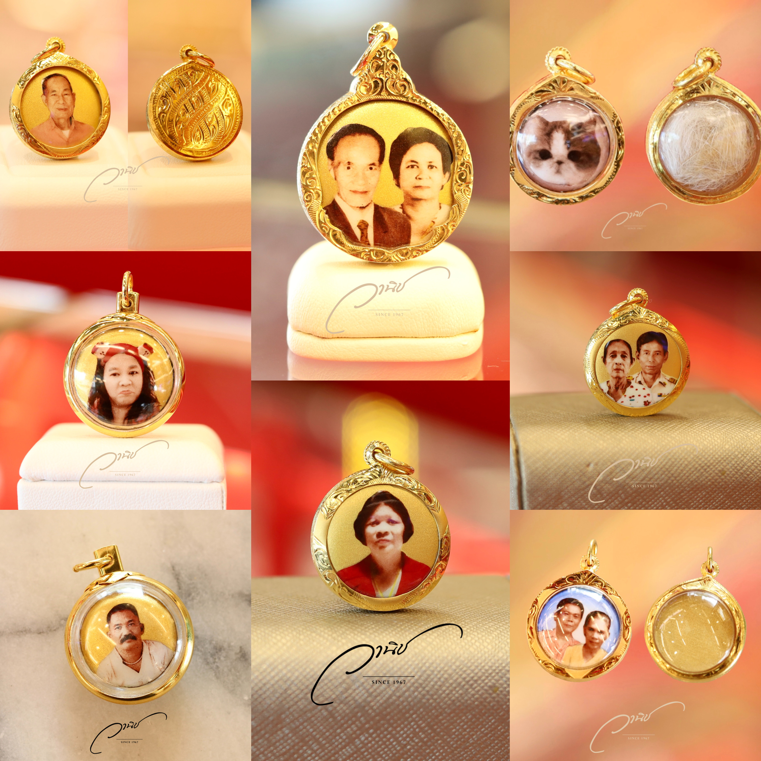 WANICH LOCKET รับทำล็อกเก็ตหินอ่อนเลี่ยมกรอบทองคำแท้