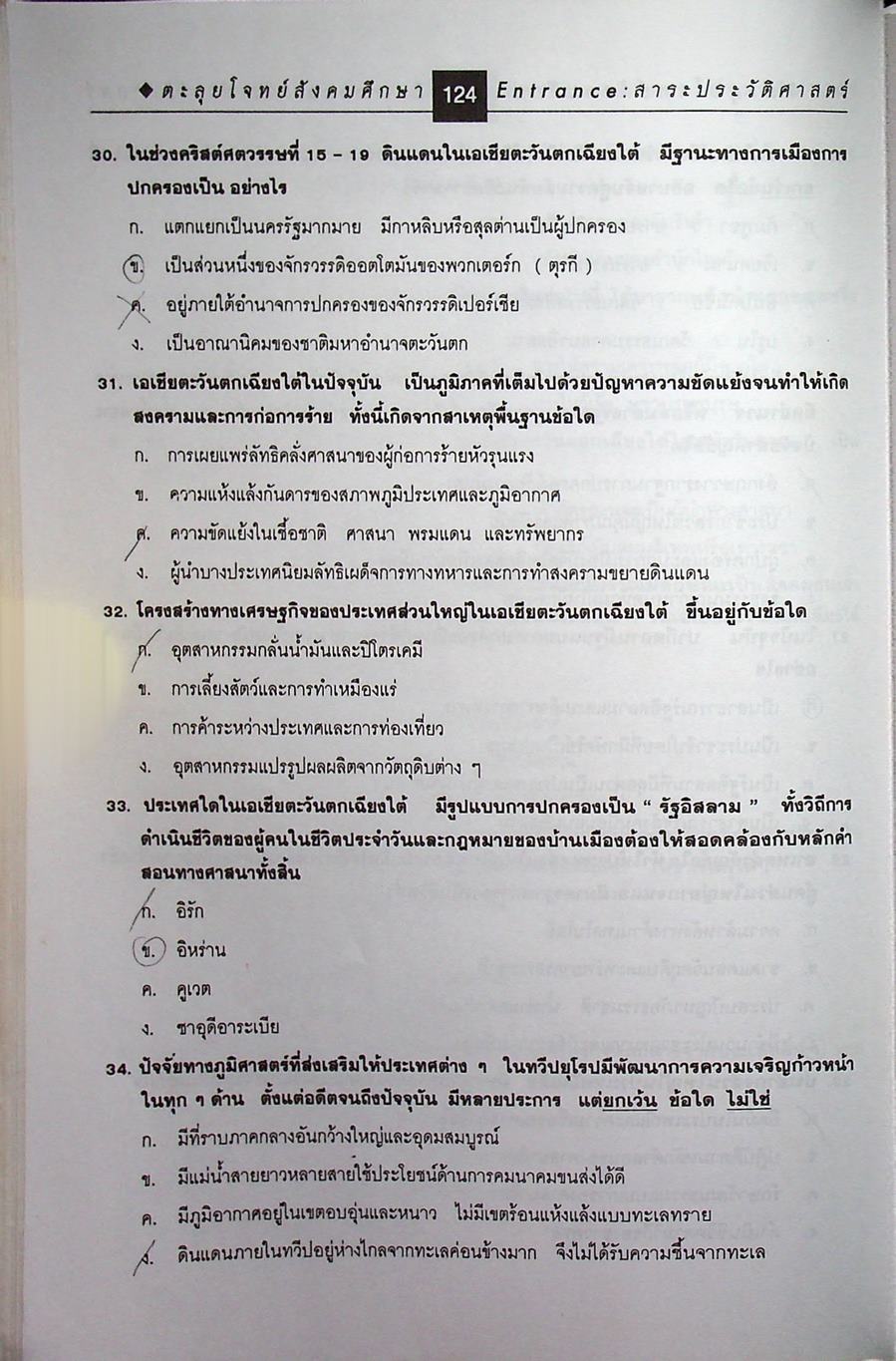 ตะลุยโจทย์ Entrance สังคมศึกษา ม.4-5-6 A-NET, O-NET