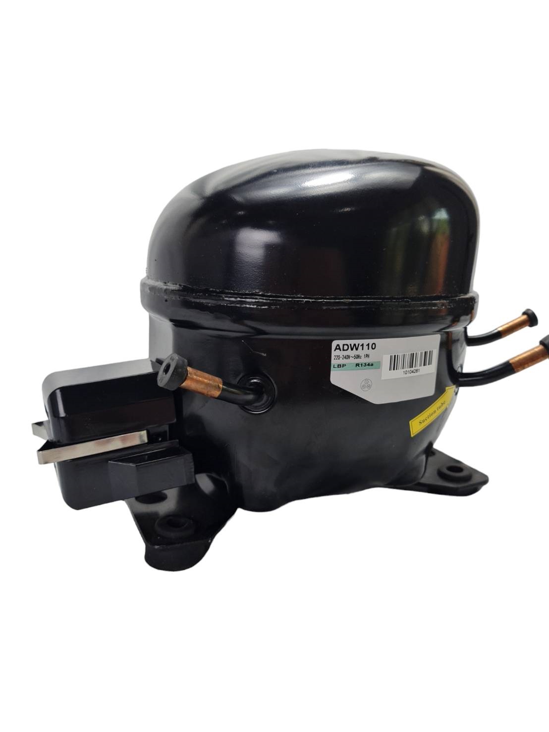 คอมเพรสเซอร์ ADW110 ใช้แทนคอม กุลธร 3/8 แรงม้า รุ่น AE2143Y น้ำยา R134a compressor 3/8 HP 220V ไม่มีมีสตาร์ทคาปาซิเตอร์