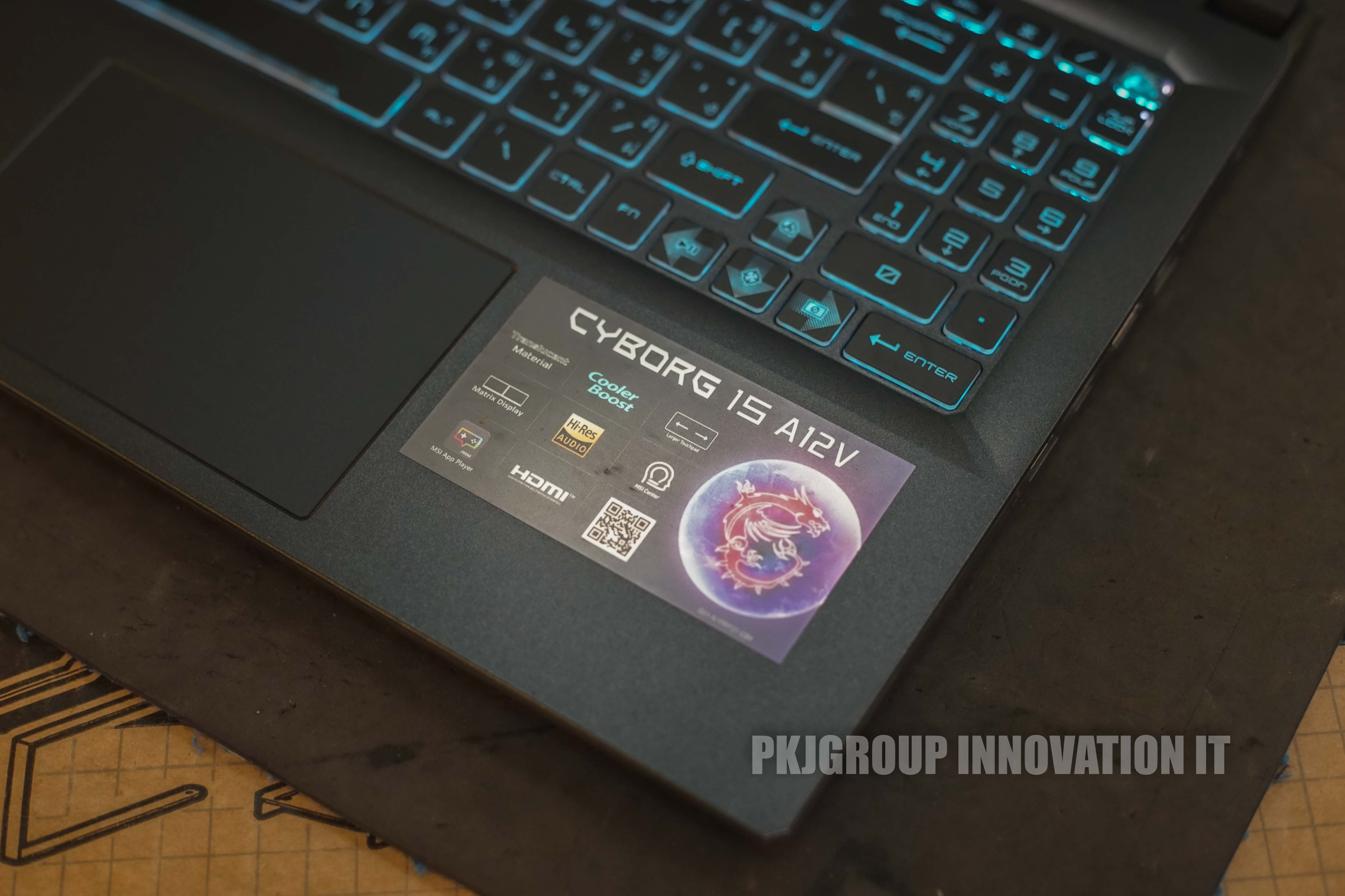 โน๊ตบุ๊คเล่นเกมมือสอง MSI CYBORG A12VF-013TH i5-12500H RAM 16 GB RTX4060