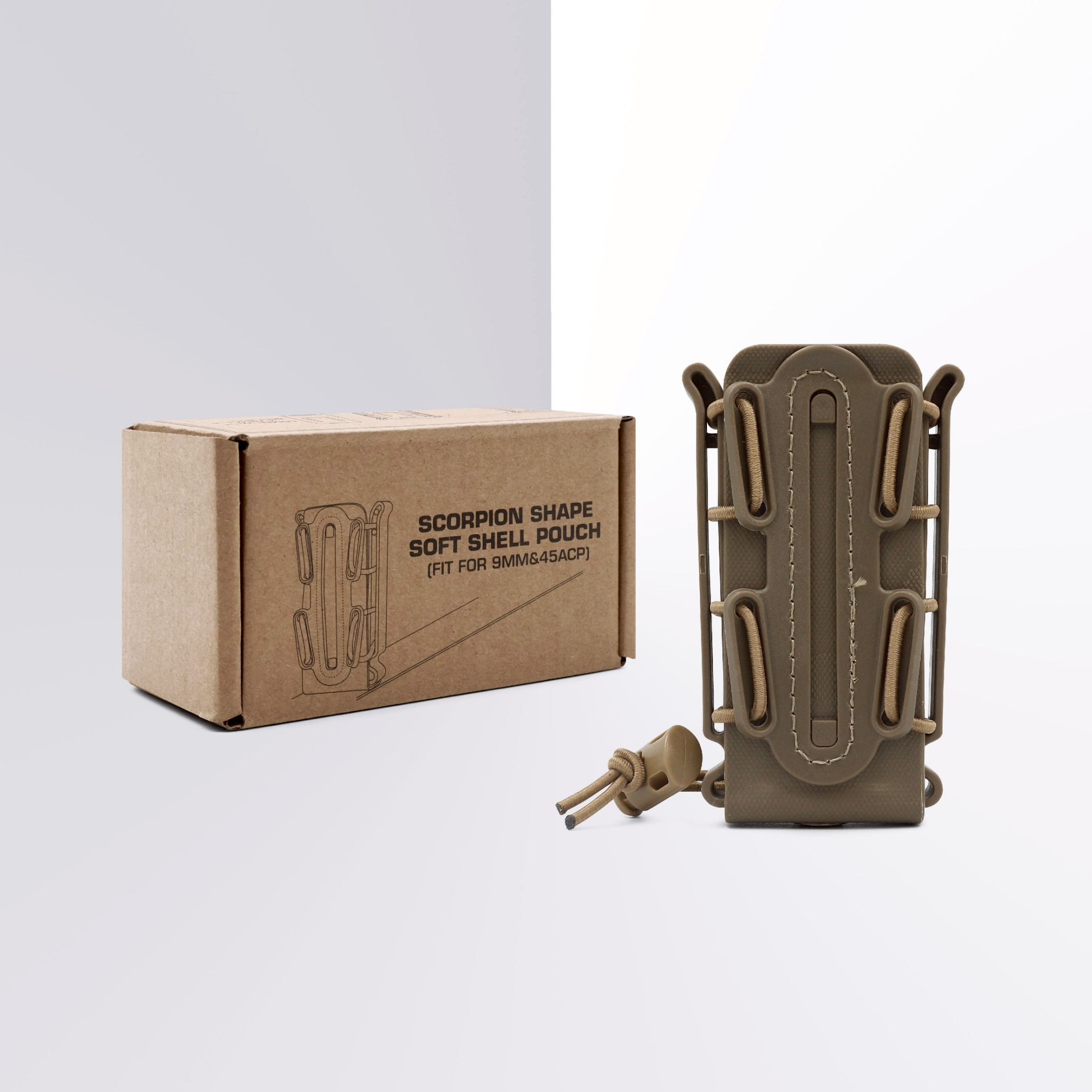 🇹🇭 1304 ไทยแลนด์ แทคติคอล ซองแม็กกาซีนเดี่ยวยางยืด ( Soft shell Mag pouch ) Wosport