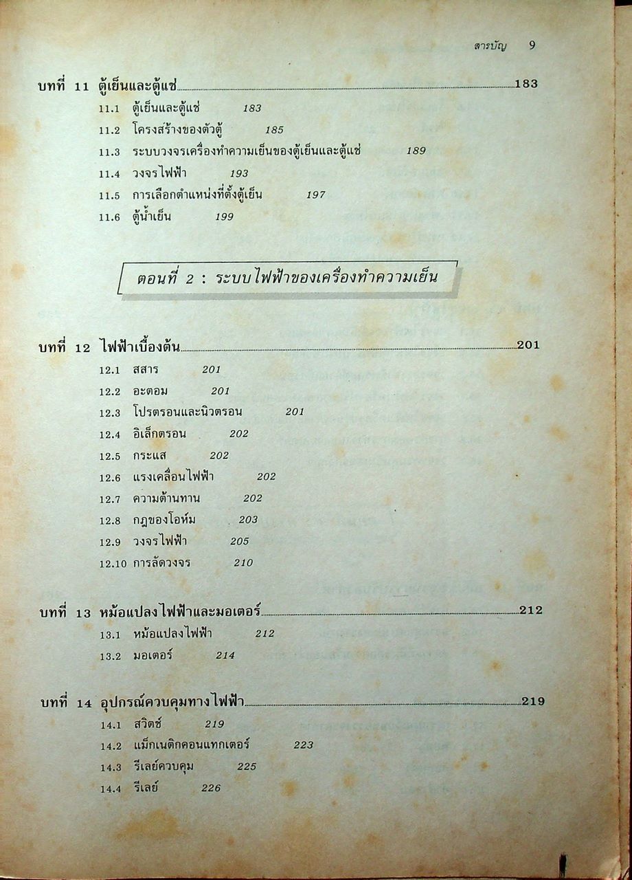 หลักการทำงานและเทคนิคการตรวจซ่อม เครื่องทำความเย็น และ เครื่องปรับอากาศ