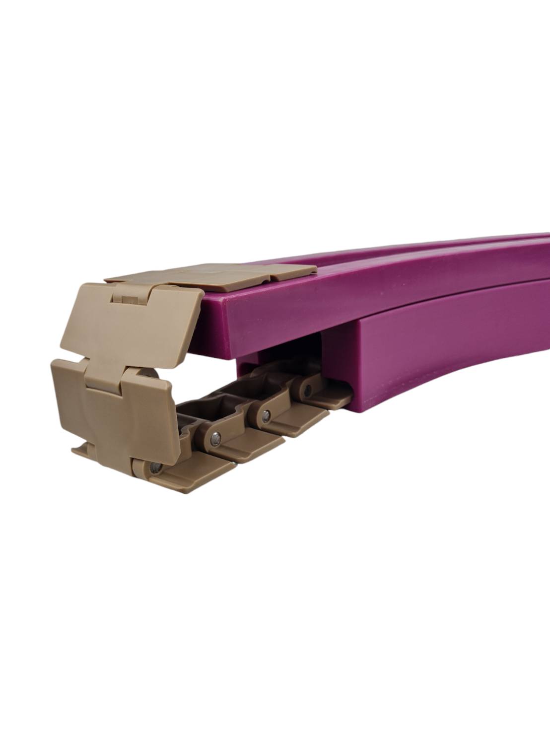 1050-K330 Magnetic cornet track รางโค้งR500 มิลลิเมตรสำหรับสายพาน Top chain รุ่นฝังแม่เหล็ก