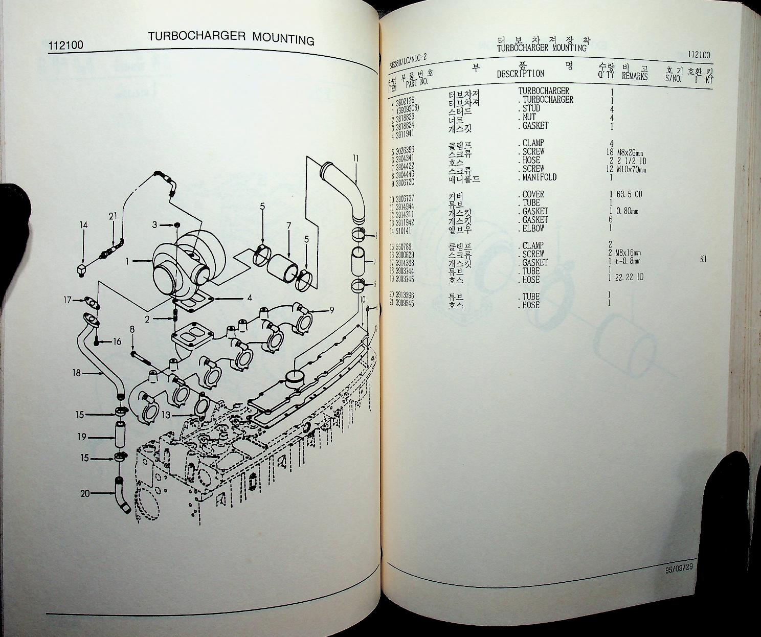 PARTS CATALOG : SAMSUNG SE280-2 SE280LC-2 SE280NLC-2 : CATALOGUE DES PIECES DETACHEES ERSATZTEILKATALOG
