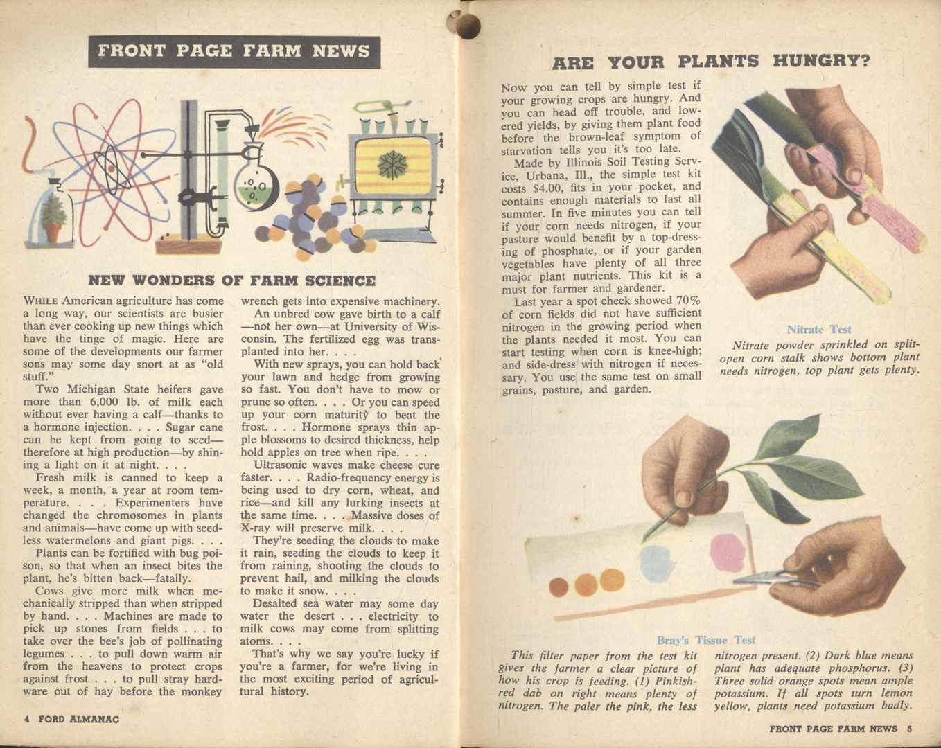 THE FORD 1954 ALMANAC FOR FARM , RANCH AND HOME