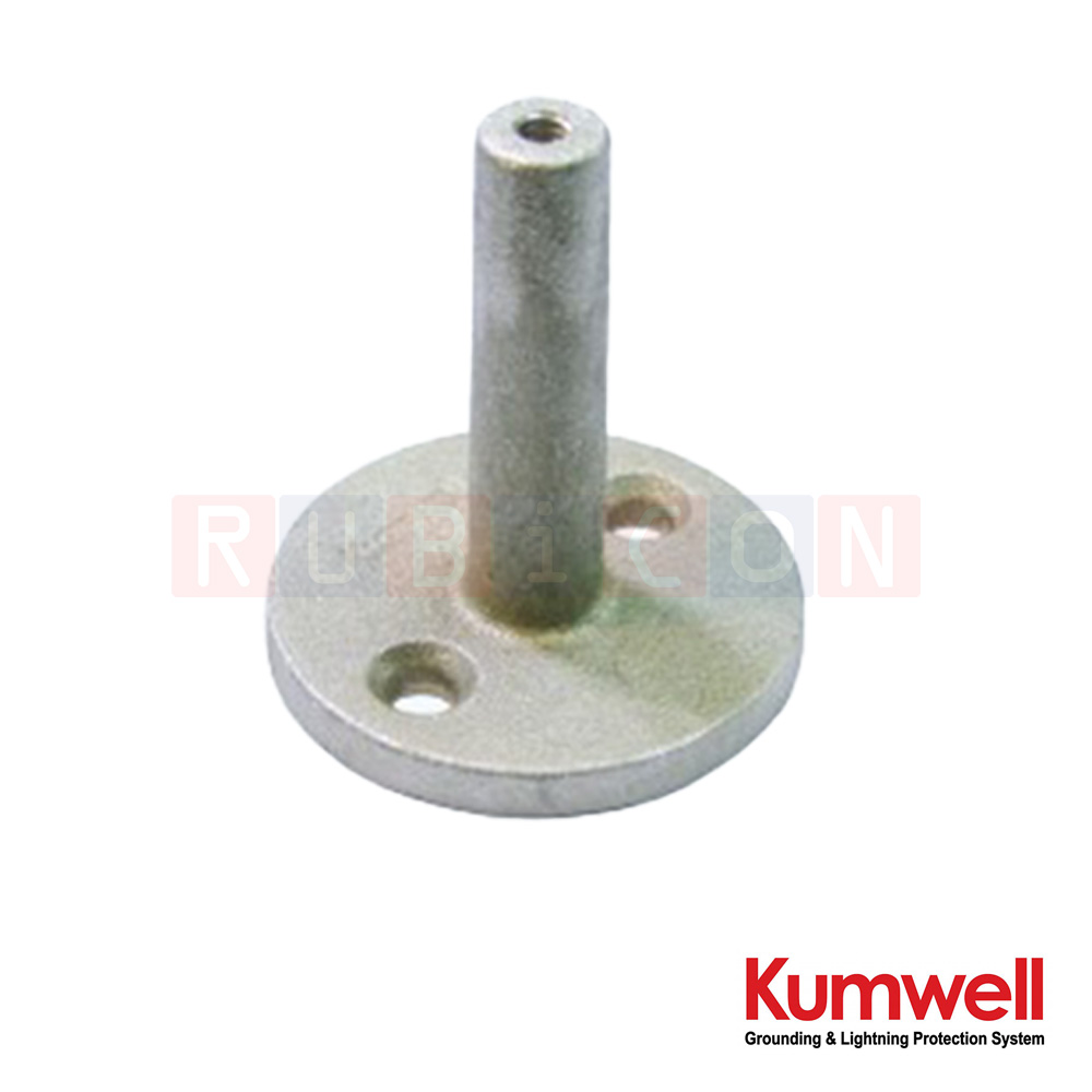 KUMWELL LXPH-A ฐานจับสายเปลือยเกาะผนัง อลูมิเนียม (Back Plate Holdfast) Dia. 63 mm, Height 68 mm, Aluminium