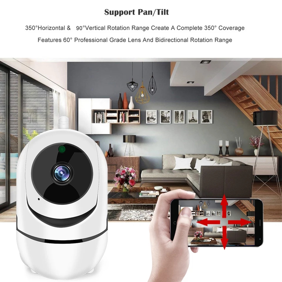Mini Smart Camera กล้องวงจรปิดไร้สาย สื่อสารกันได้ มีไมค์ในตัว Tuya/ Smart Life