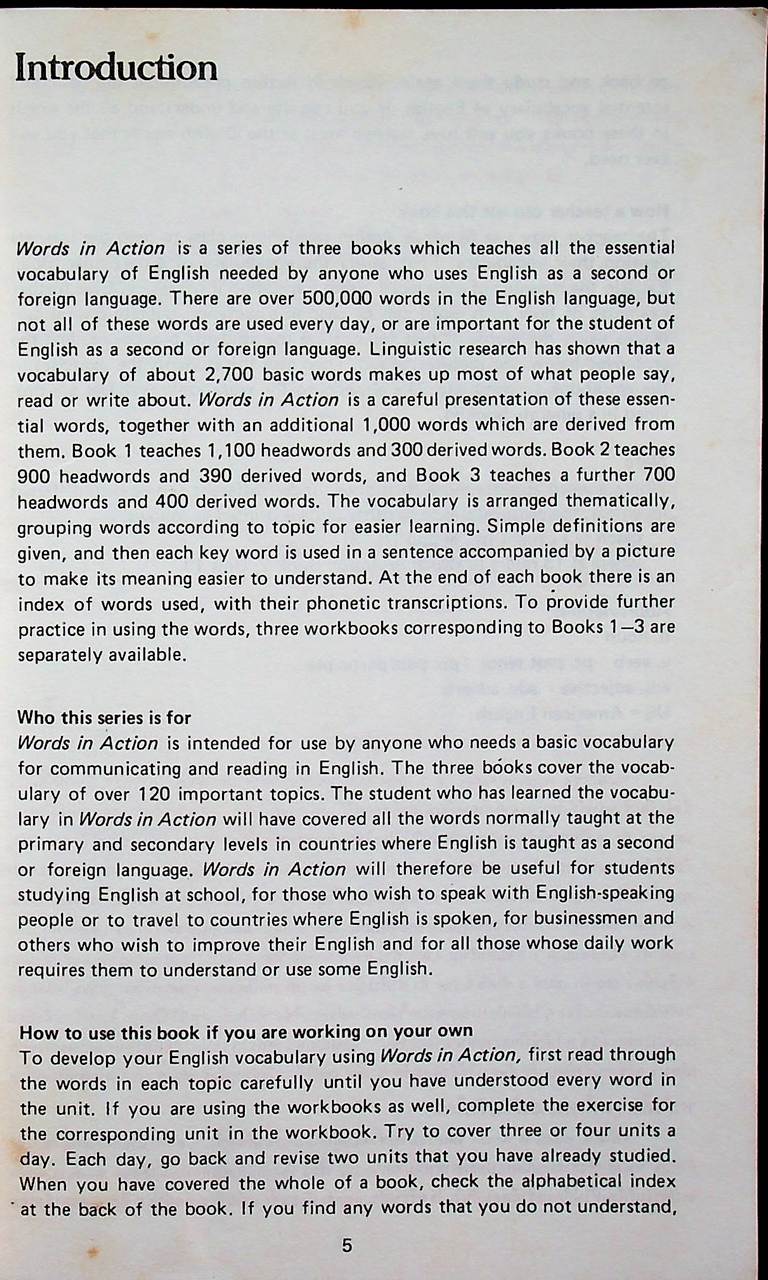 English Words In Action Book 1 ศัพท์อังกฤษในชีวิตประจำวัน ประกอบภาพของออกซฟอร์ด