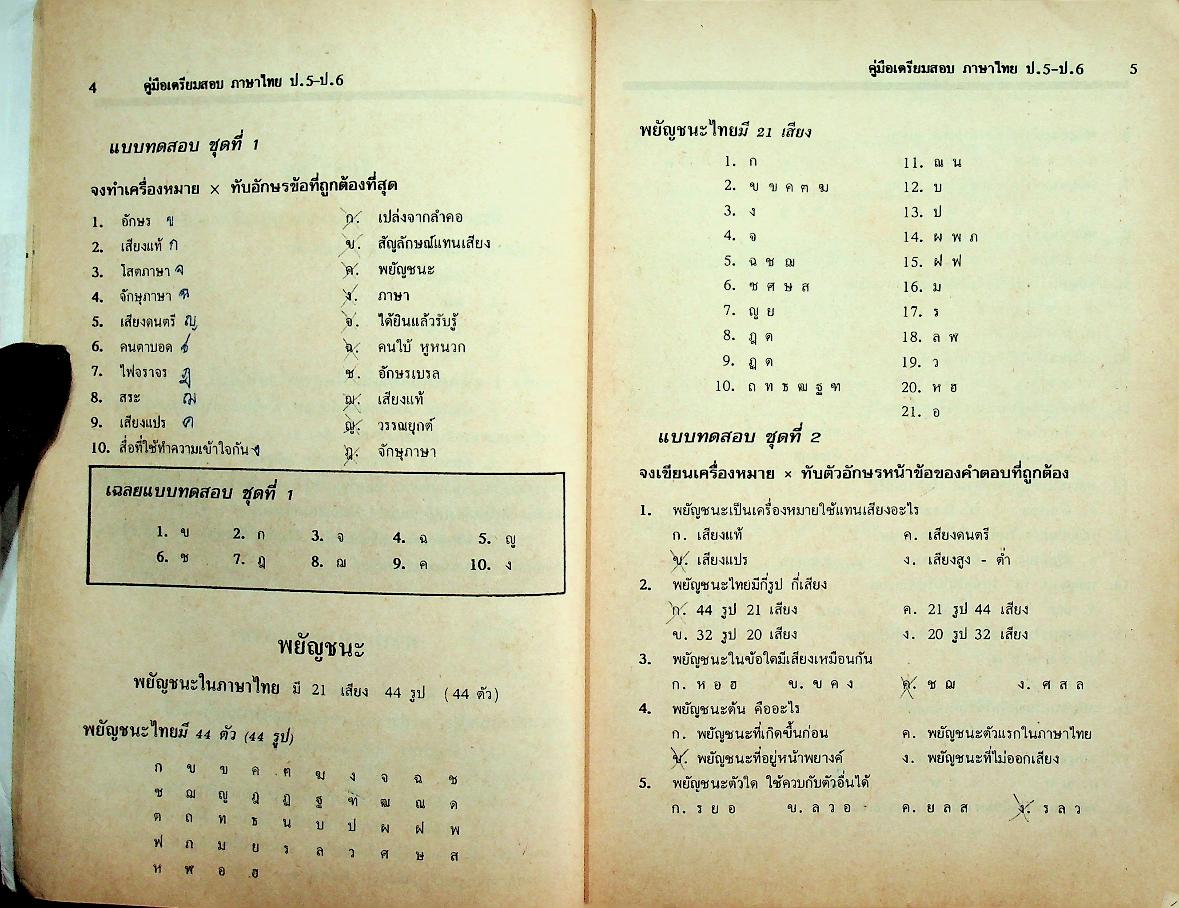 คู่มือเตรียมสอบ ภาษาไทย ป.5-ป.6
