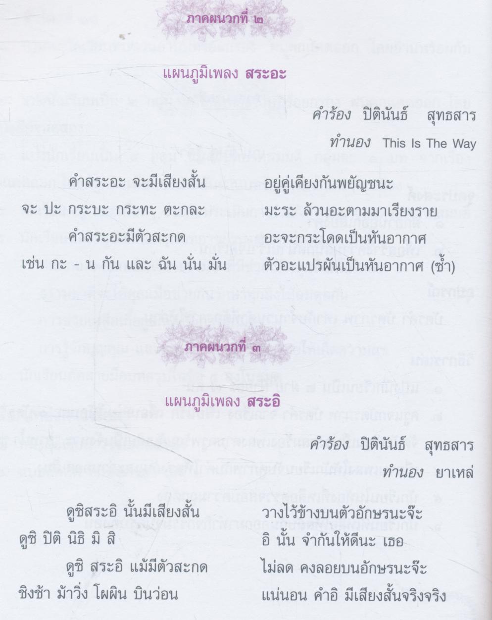 หนังสือคู่มือครู รายวิชาพื้นฐาน ภาษาไทย ชั้นประถมศึกษาปีที่ ๑ เล่ม ๒
