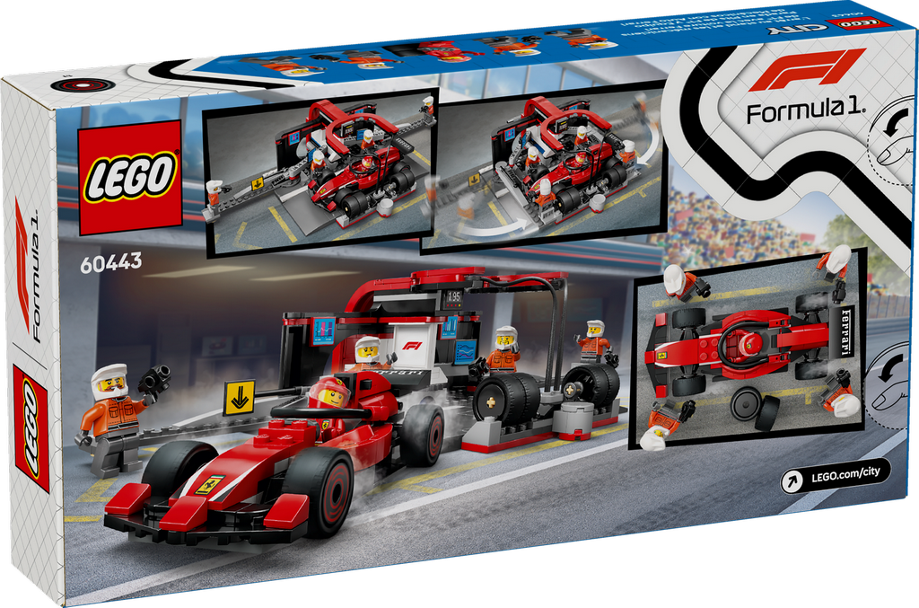 **MTS Toys**เลโก้ Lego 60443 City : F1 Pit Stop & Pit Crew with Ferrari Car