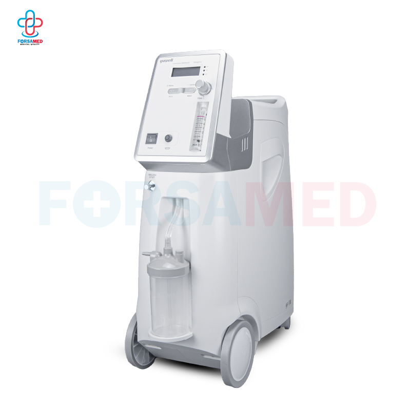 เครื่องผลิตออกซิเจน ขนาด 5 ลิตร ยี่ห้อ Yuwell รุ่น 9F-5W มีฟังก์ชันพ่นยา (รับประกัน 3 ปี ฟรีเครื่องสำรองระหว่างซ่อม)