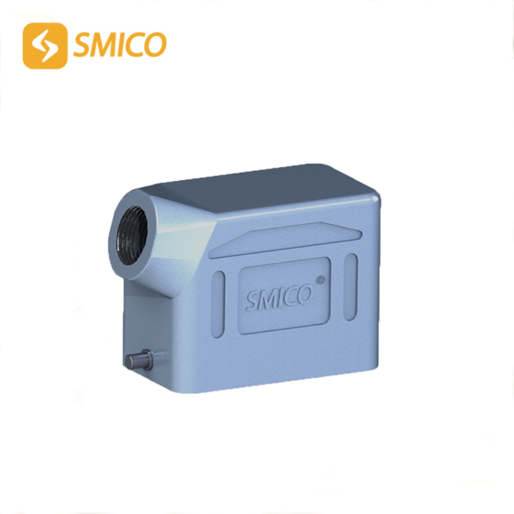 "SMICO" SO-H10B-SK-2B-PG16 HOOD SIDE ENTRY 1L-10P-PG16 + Plastic cable gland PG16-BK
