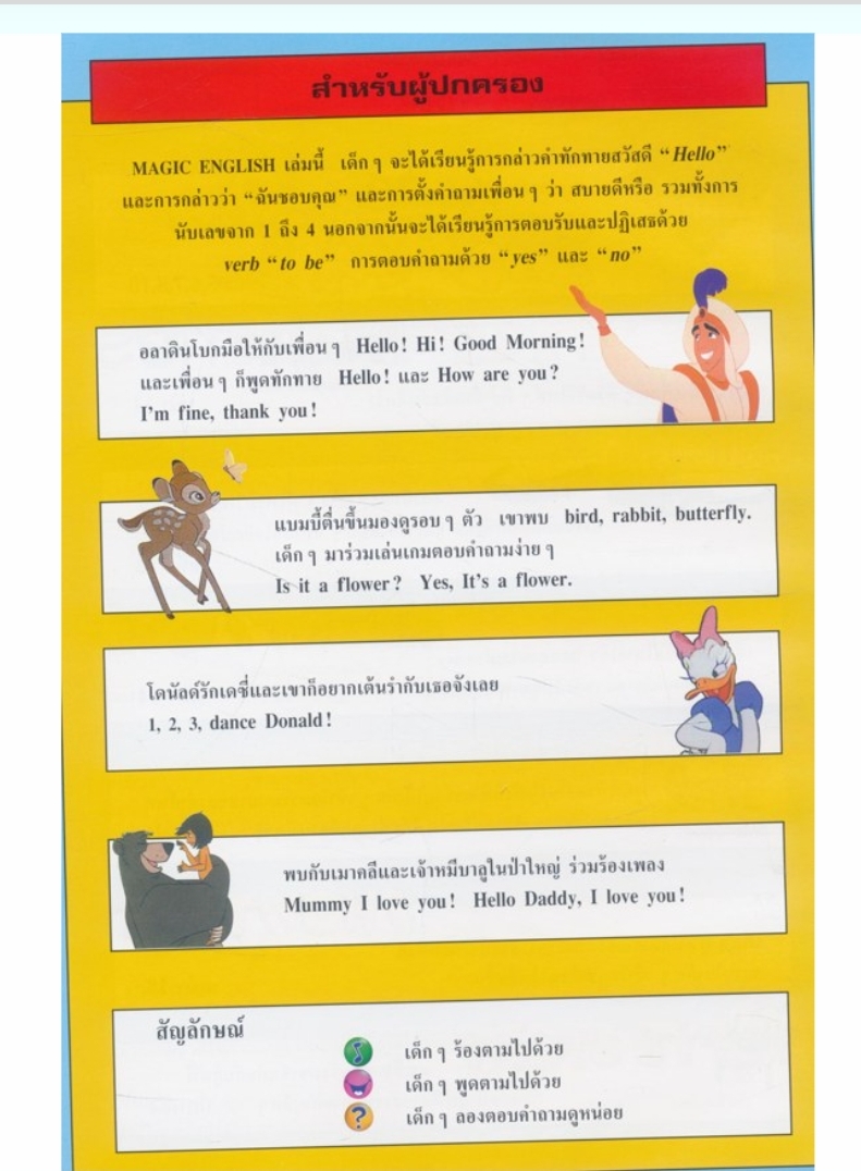 หนังสือชุด เรียนภาษาอังกฤษกับดิสนีย์ ของโกรเลียร์ มีทั้งหมด 13 เล่ม ไม่ซ้ำกัน