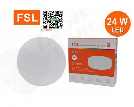 G-1-โคมติดลอย ทรงกลม FSL-KC-PN-R-24W แสงขาวและวอร์มไวท์