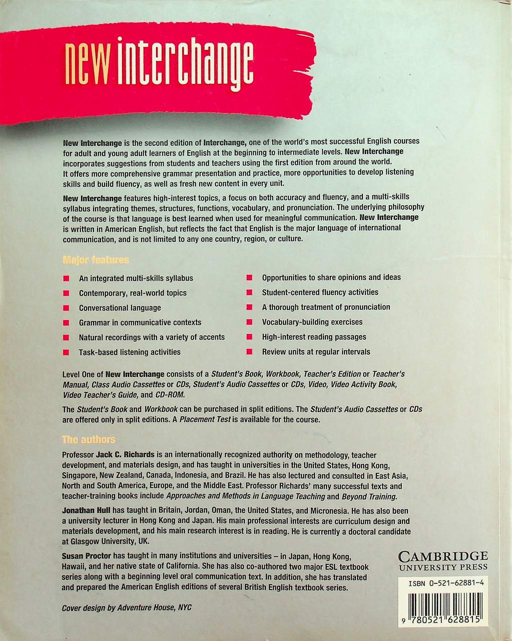 new interchange English for international communication Student's Book 1