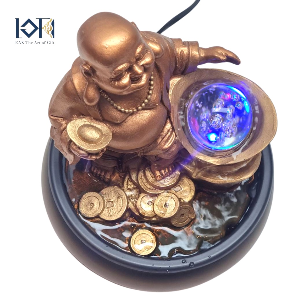 น้ำพุตั้งโต๊ะ รุ่นสั งกั จจ ายน์ยืน ขนาดเล็กเสริมฮวงจุ้ย ให้เป็นของขวัญมงคล ขึ้นบ้านใหม่ เปิดร้าน