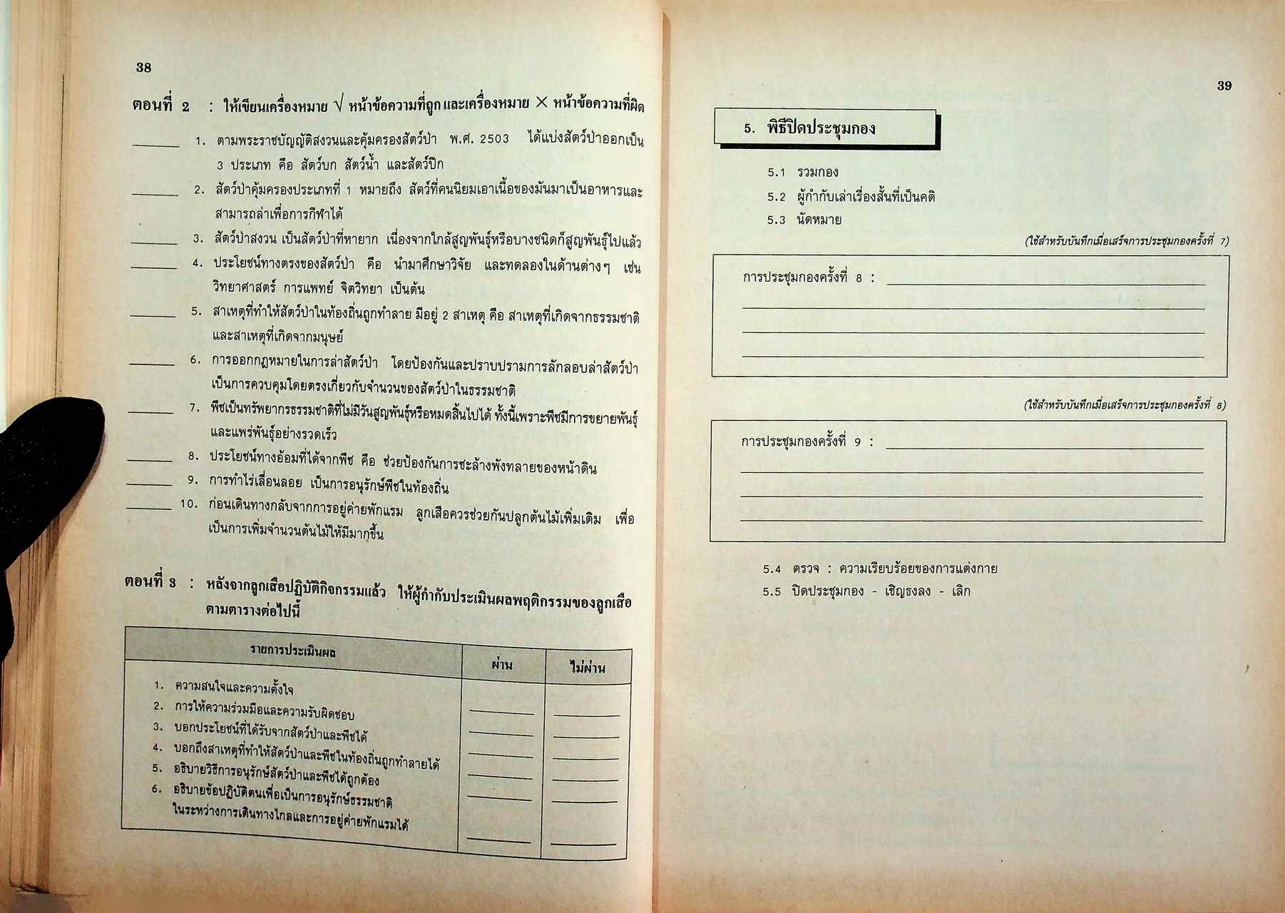 กิจกรรม ลูกเสือ-เนตรนารี สามัญรุ่นใหญ่ เครื่องหมายลูกเสือชั้นพิเศษ ชั้นมัธยมศึกษาปีที่ 2