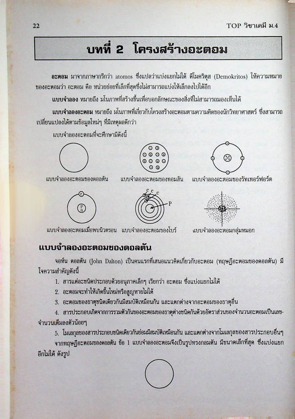 TOP ม.4 วิชาเคมี