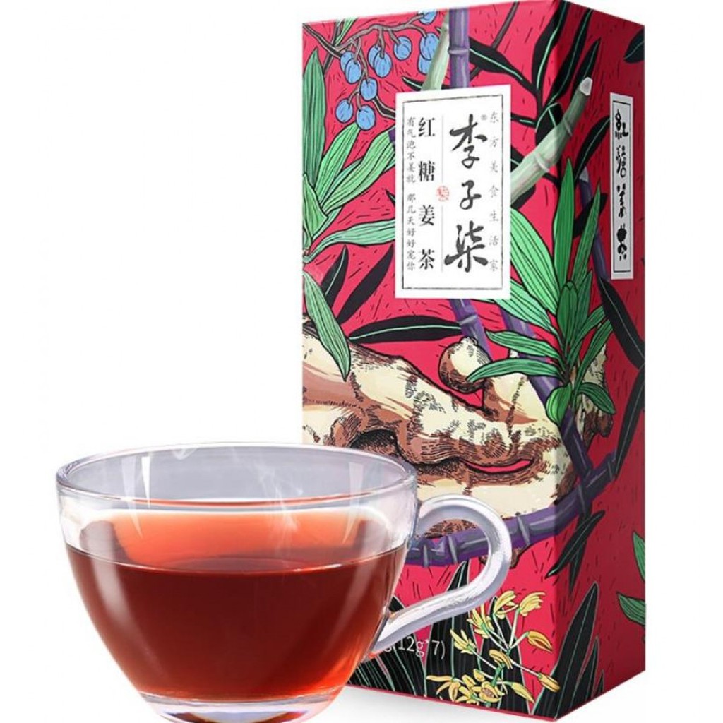 ชาขิงบราวน์ชูการ์ ผ่อนคลายสดชื่นได้สุขภาพ Li Ziqi 李子柒 红糖姜茶 85g(แพคx7ชิ้น)