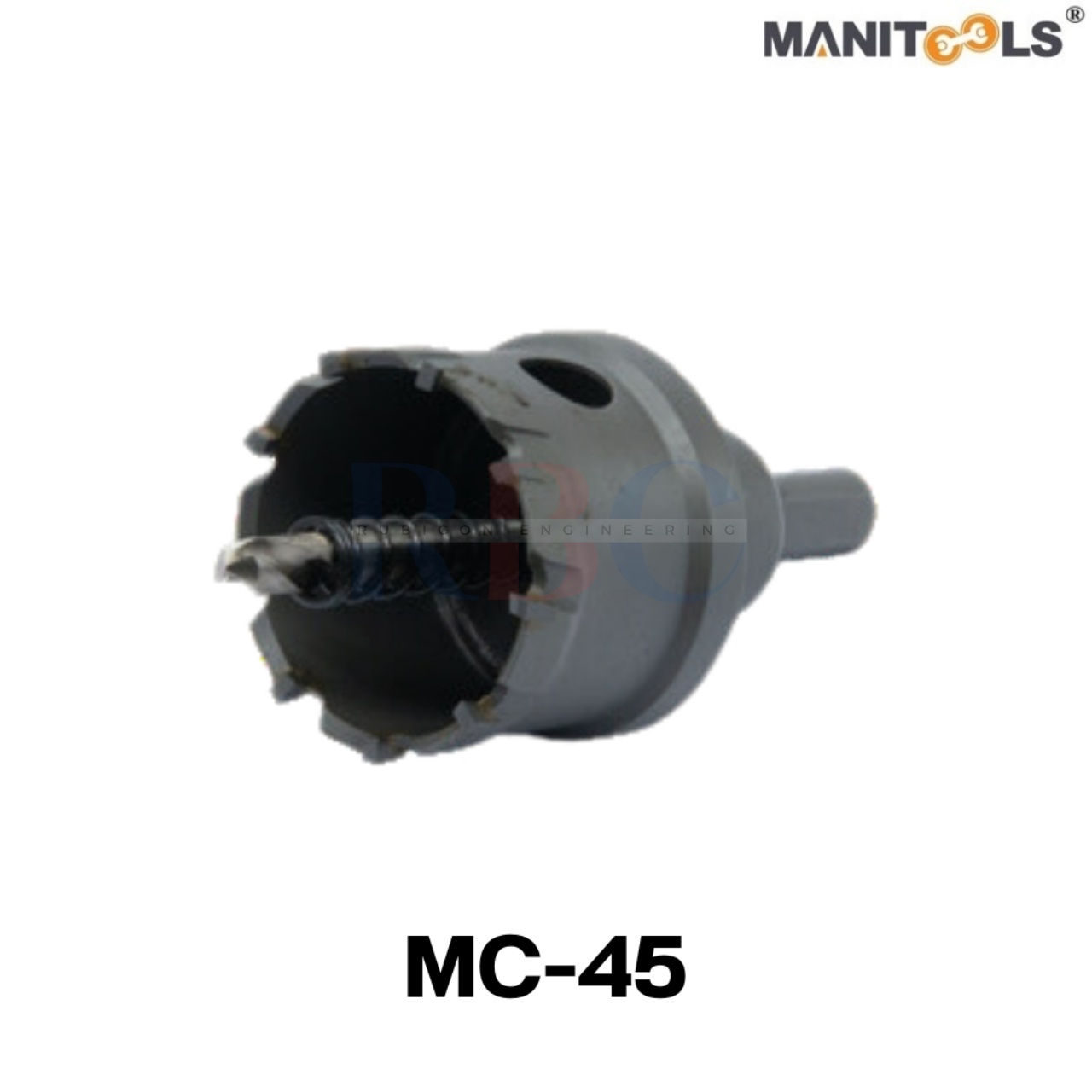 "MANITOOLS" ดอกเจาะรูกลม สำาหรับเจาะสแตนเลส (CARBIDE TIP HOLE SAW “ MC” TYPE)