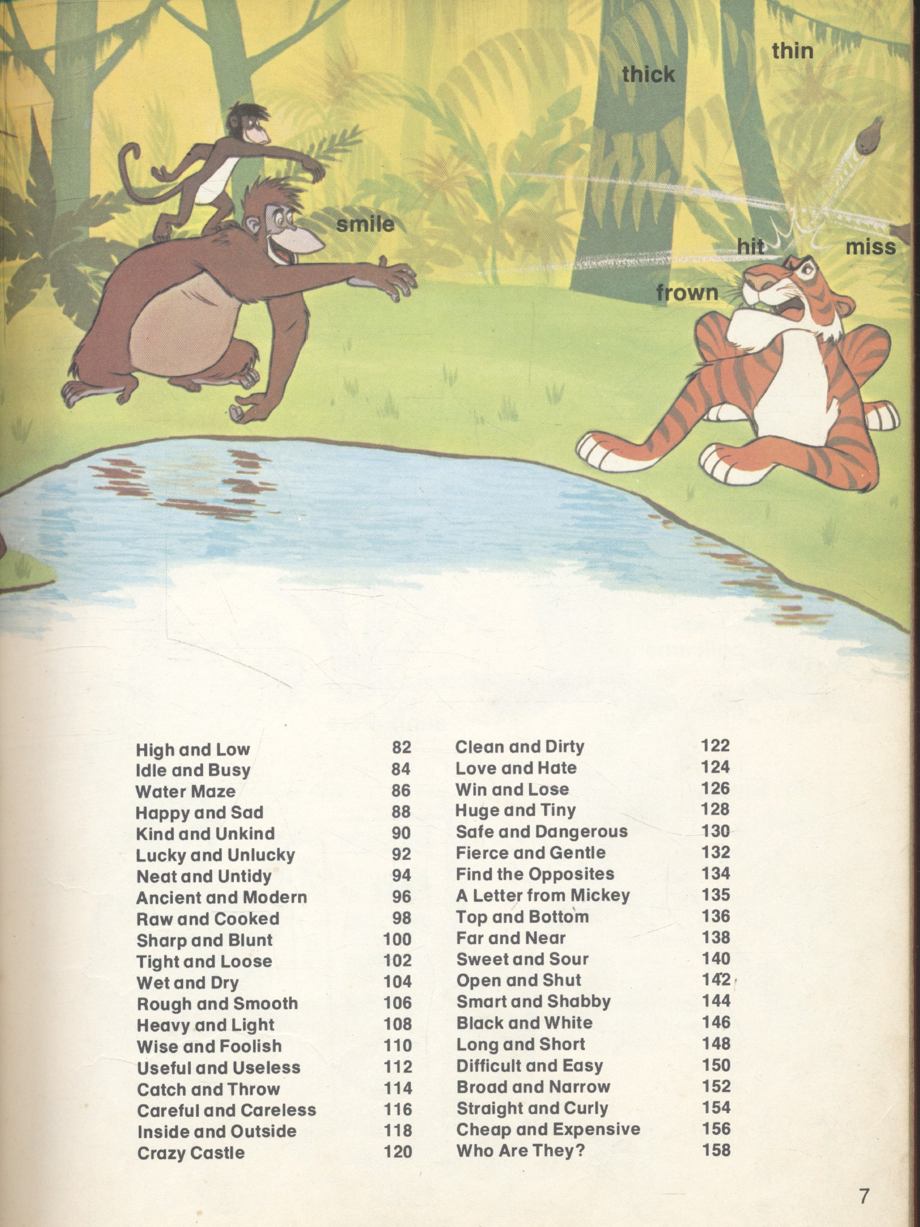 Walt Disney : Words that are Opposites