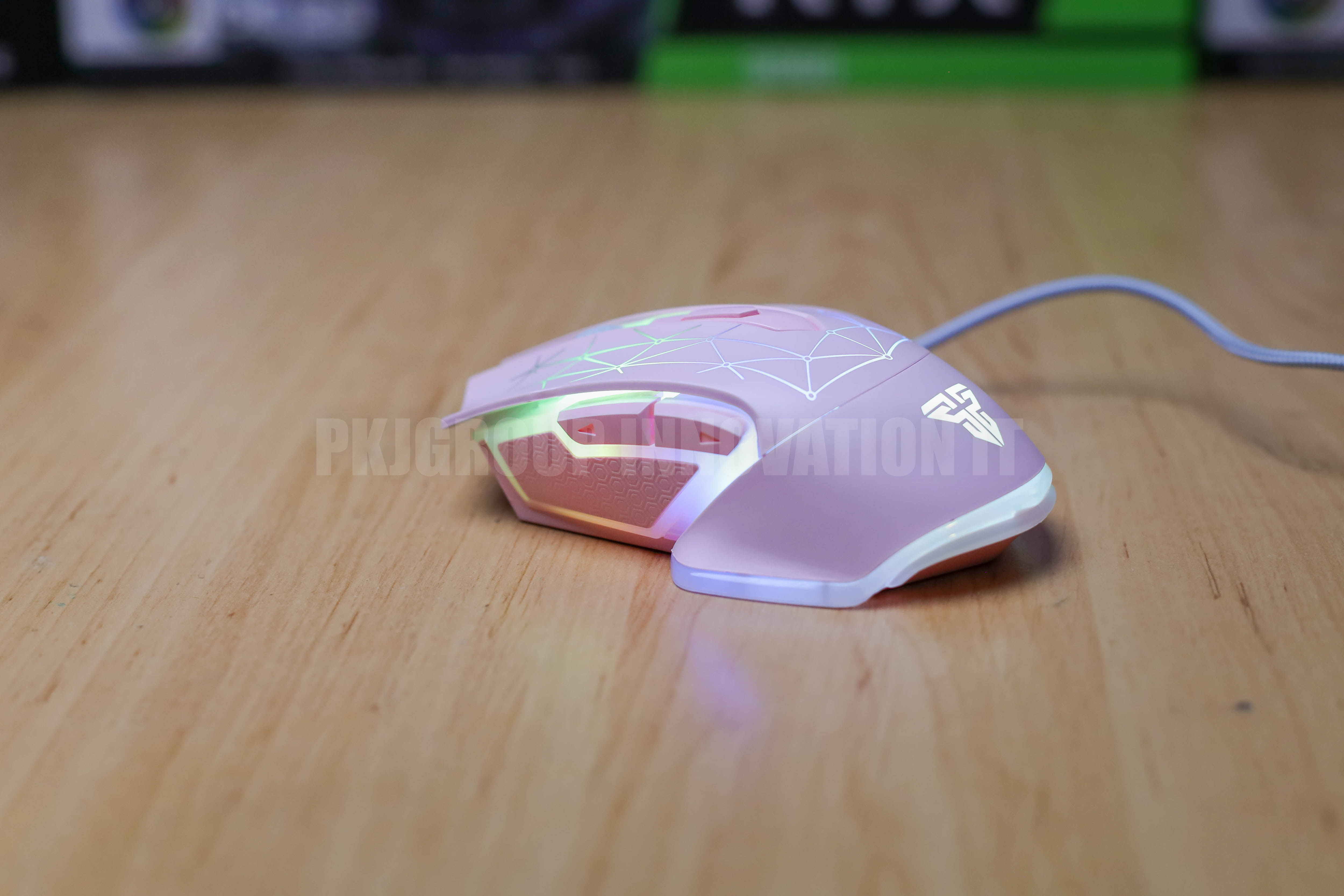 เมาส์เกมมิ่ง FANTECH X7S PINK สีชมพูสวย ราคาสุดคุ้ม ปรับDPIได้