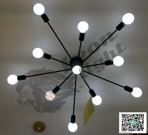 โคมไฟวินเทจ Loft G-OLL-D6502/10+1