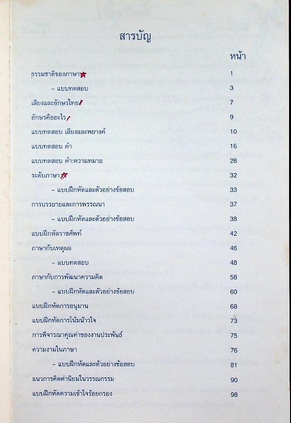 Enta ชำนาญกวดวิชา เอ็นต้า สรุปภาษาไทย เตรียม ENTRANCE