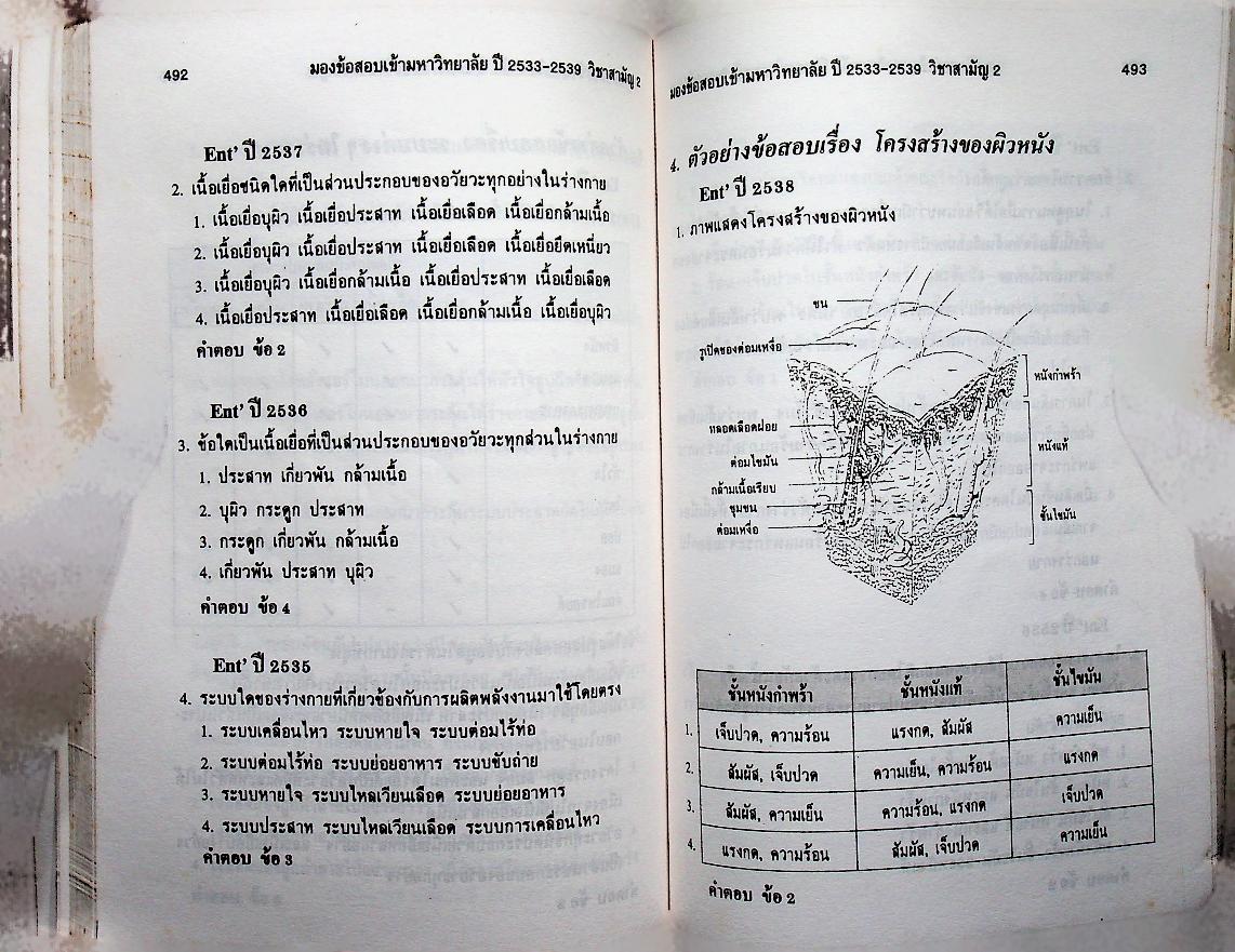 มองข้อสอบเข้ามหาวิทยาลัย ปี 33-39 สามัญ 2