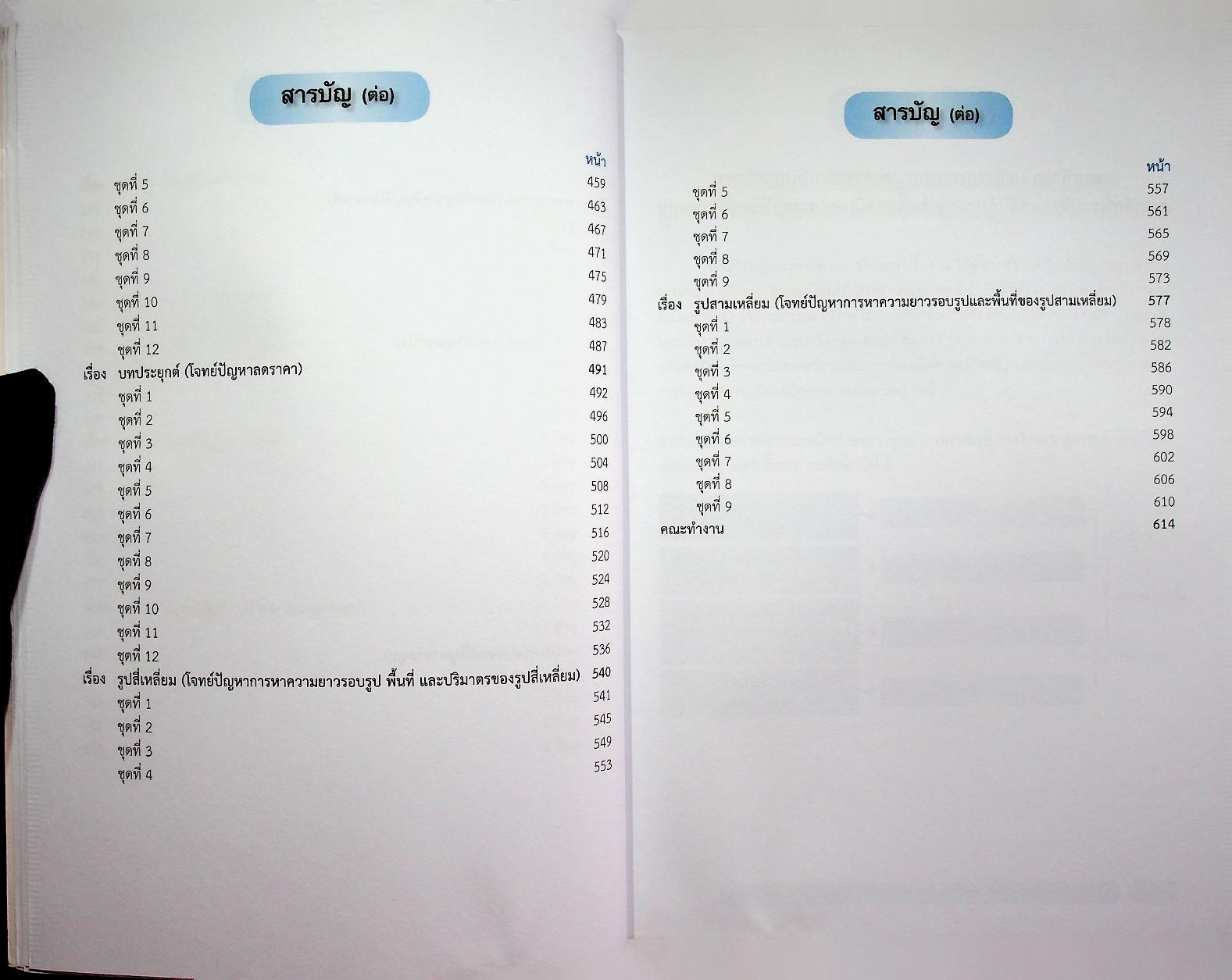 แบบฝึกทักษะการบูรณาการการอ่าน การคิดเลข สู่การแก้โจทย์ปัญหาทางคณิตศาสตร์ ชั้นประถมศึกษาปีที่ 5