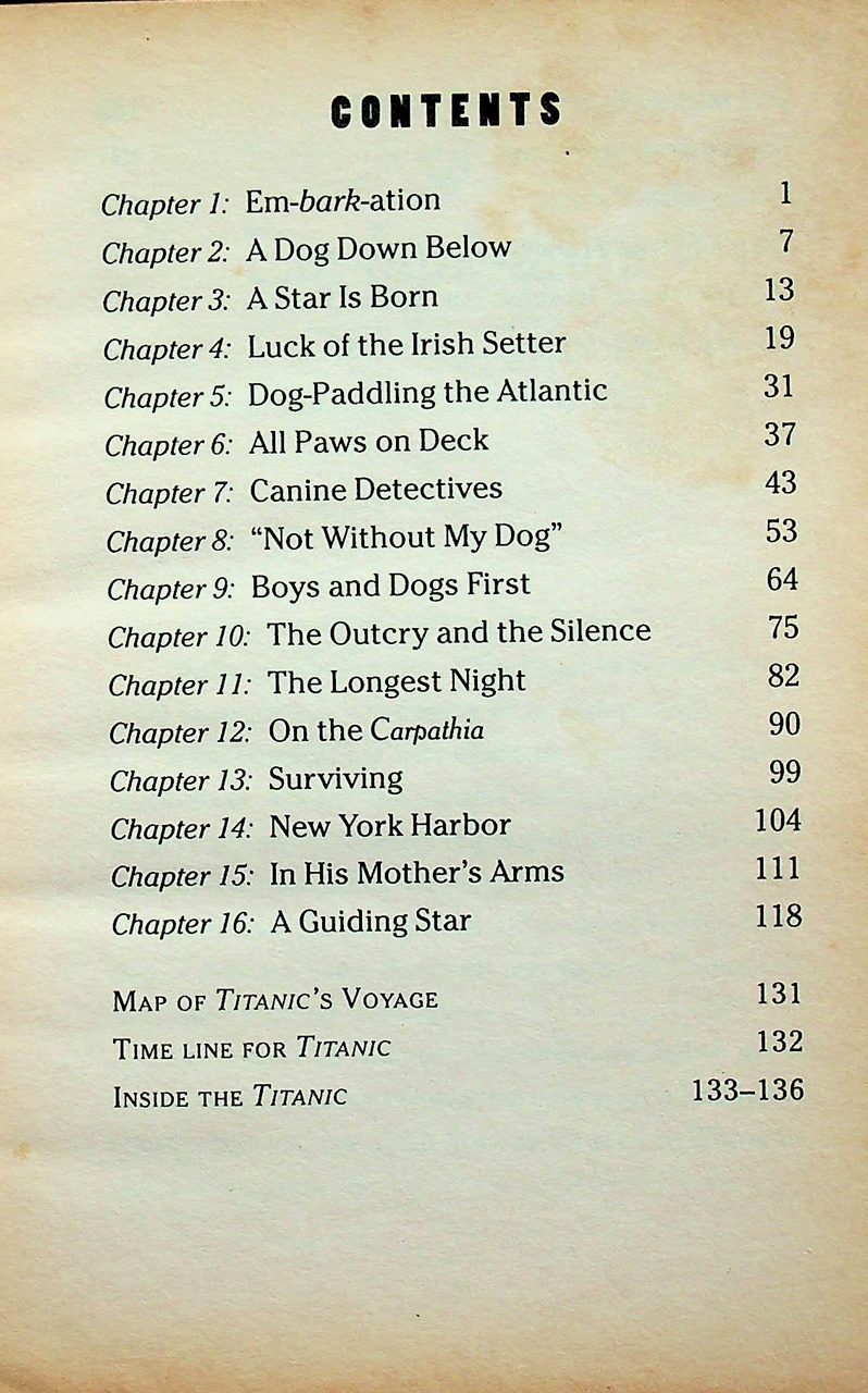 WHITE STAR A Dog on the Titanic
