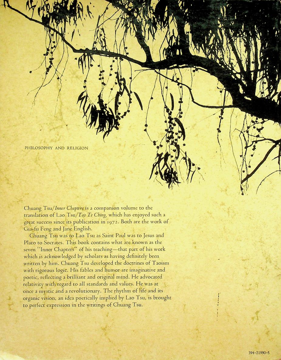 CHUANG TSU INNER CHAPTERS