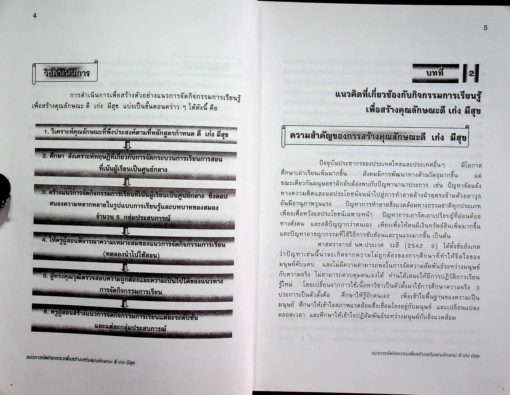 แนวการจัดกิจกรรม เพื่อสร้างเสริมคุณลักษณะ ดี เก่ง มี สุข