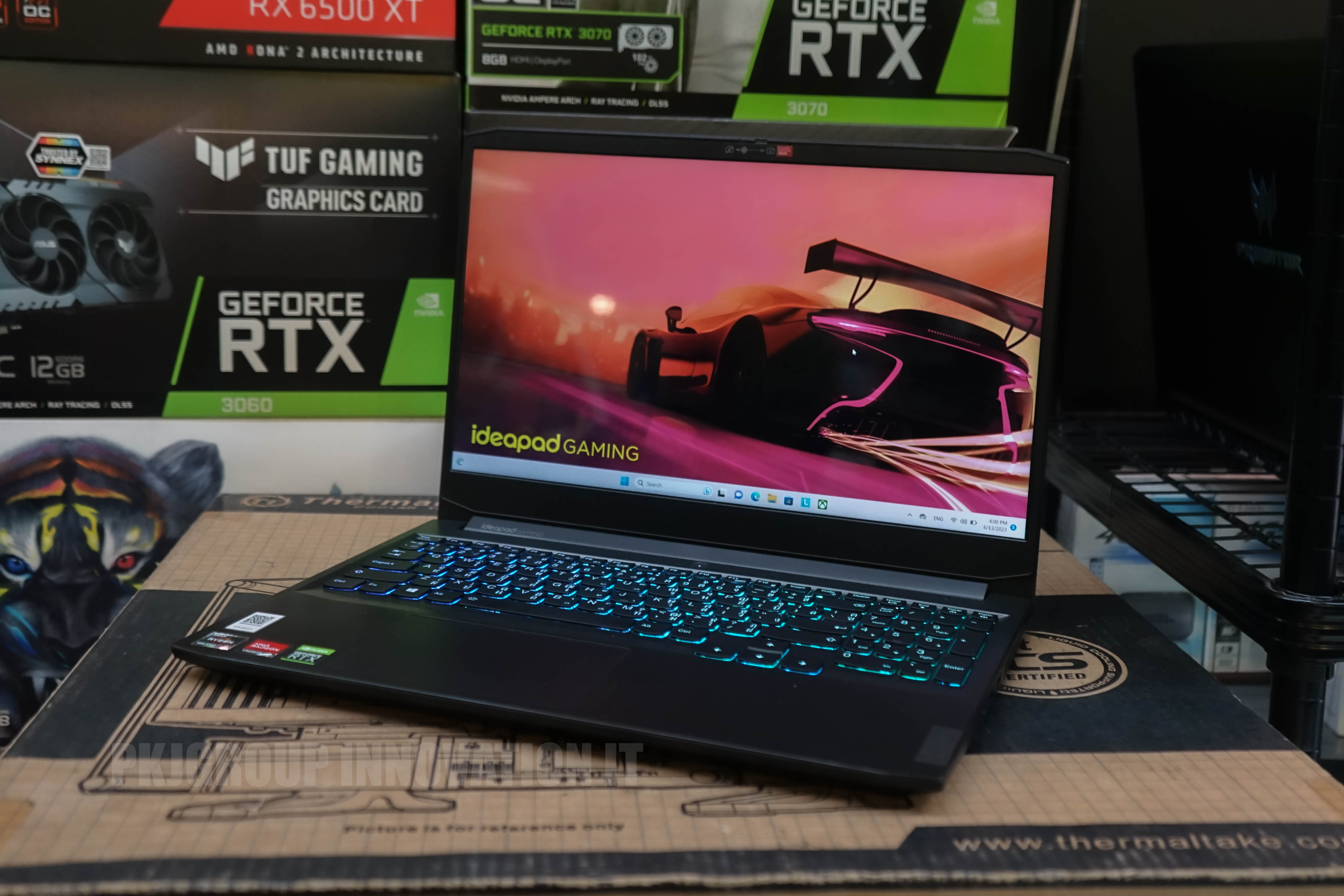 โน๊ตบุ๊ตเล่นเกมมือสอง Lenovo ideapad gaming 3 15ACH6 Type 82K2 R5 5600H RAM 16 GB M.2 512GB 3050Ti