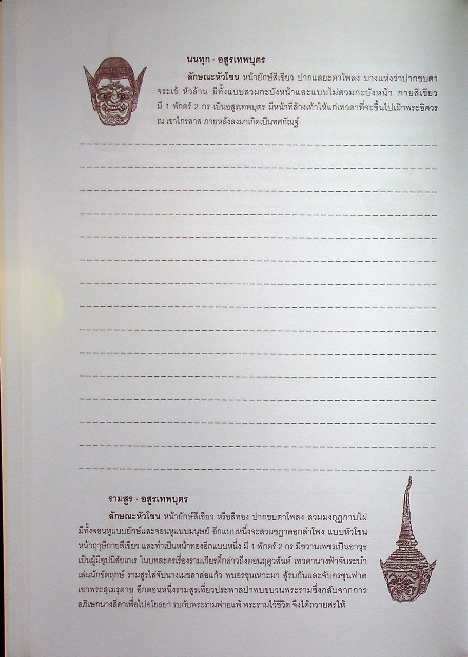 สมุดบันทึกเรื่อง โขน