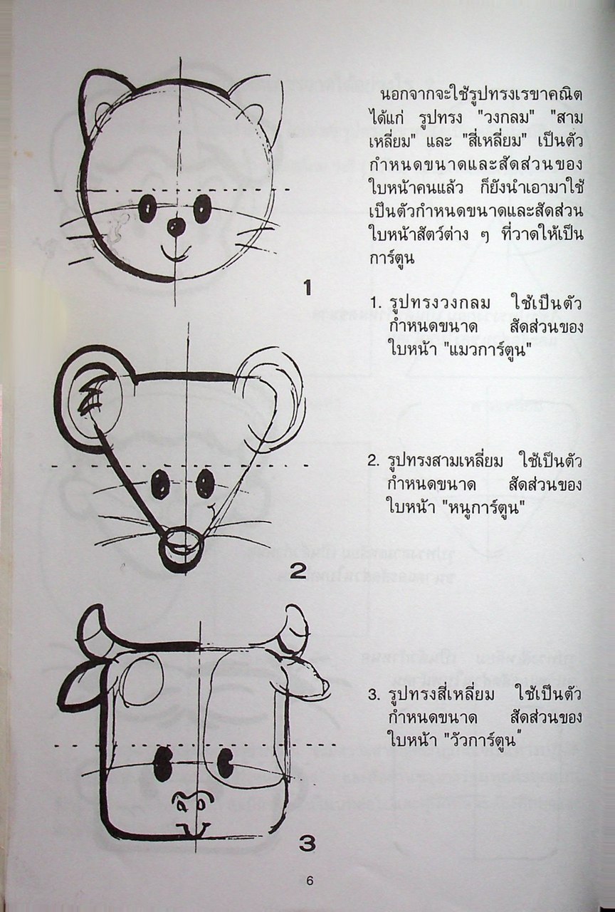 วิธีวาดการ์ตูน ญี่ปุ่น-ไทย-ฝรั่ง