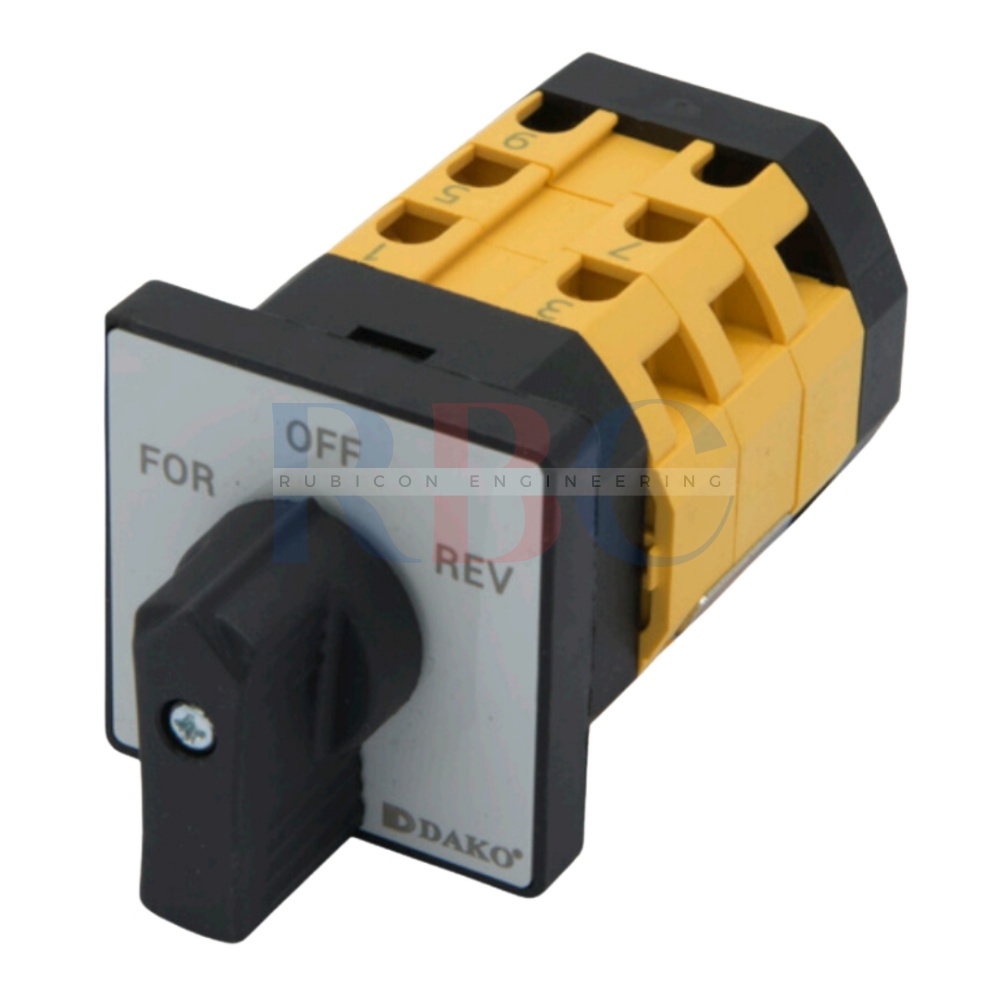 "DAKO" DCS-FR-5533 ซีเล็คเตอร์ เดินหน้า ถอยหลัง 2 ทาง 125A 88x88 (FORWARD REVERSE SWITCH)